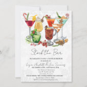 Invitation Stock the Bar Couples Co-ed Shower Noël (Devant)