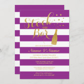 Invitation Stock The Bar Couples Douche Party Grève Invitatio (Devant / Derrière)