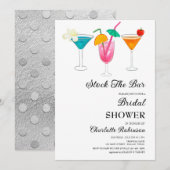 Invitation Stock The Bar Fête des mariées (Devant / Derrière)