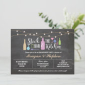 Invitation Stock The Bar & Kitchen Engagement Party Couples (Debout devant)