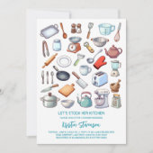 Invitation Stock the Kitchen Modern Bridal Shower (Devant)