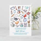 Invitation Stock the Kitchen Modern Bridal Shower (Debout devant)