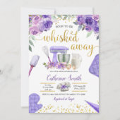 Invitation Stock violet de la cuisine nuptiale de douche Invi (Devant)