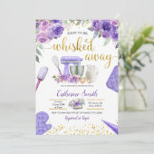 Invitation Stock violet de la cuisine nuptiale de douche Invi (Debout devant)