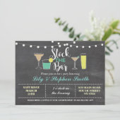 Invitation Stockez la partie de cocktails de fiançailles de (Debout devant)
