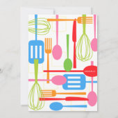 Invitation Stockez la rétro Fête de la mariée de style de (Dos)