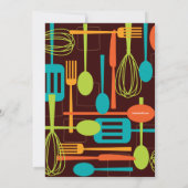 Invitation Stockez la rétro Fête de la mariée de style de (Dos)