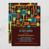 Invitation Stockez la rétro Fête de la mariée de style de (Devant / Derrière)