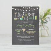 Invitation Stockez l'invitation de fiançailles de hangar de (Debout devant)