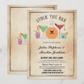 Invitation Stockez l'invitation éffrayante de fiançailles de (Devant / Derrière)