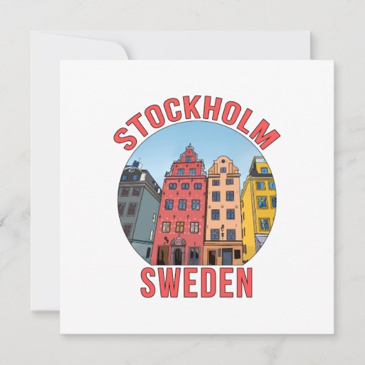 Invitation Stockholm Suède (Devant)