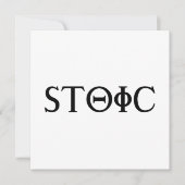 Invitation stoïque (Devant)