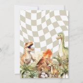 Invitation Stomp Chomp Roar Dinosaur fête d'anniversaire de l (Dos)