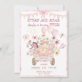 Invitation Stompe rose et 4ème dinosaure de la ruelle (Devant)