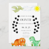 Invitation Stompe sur l'invitation de fête d'anniversaire (Devant / Derrière)