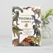 Invitation Stompe sur l'invitation de fête d'anniversaire de (Debout devant)