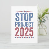 Invitation Stop Project 2025 Trump Harris American Patroitic (Debout devant)