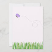 Invitation Stores rustique avec Baby shower de fille d'abeill (Dos)