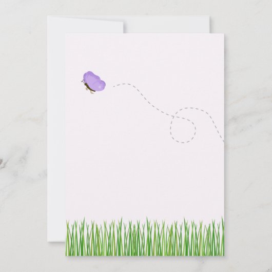 Invitation Stores rustique avec Baby shower de fille d'abeill (Dos)