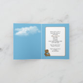 Invitation Stork avec bébé garçon pour douche (Intérieur)