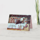 Invitation STORK BABY SHOWER Nouveau bébé rose (Dos)