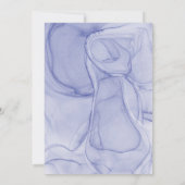 Invitation Stork Blue Rouge Floral Baby shower Table Connexio (Dos)