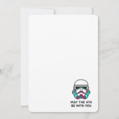 Invitation Stormtrooper Néon Que la Force soit avec Vous Affi (Dos)