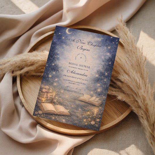 Invitation Storybook A New Chapter Bridal Shower