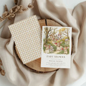 Invitation Storybook Animaux Baby shower aquarelle