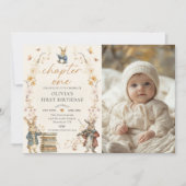 Invitation Storybook Chapter One 1st Birthday Photo (Devant)