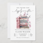 Invitation Storybook Coquette Book New Chapter Fête des marié (Devant)