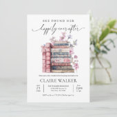 Invitation Storybook Coquette Book New Chapter Fête des marié (Debout devant)