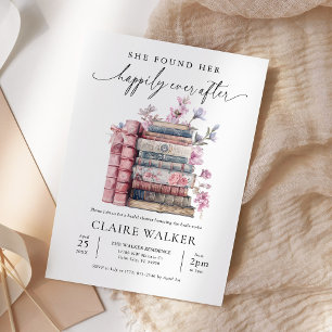 Invitation Storybook Coquette Book New Chapter Fête des marié
