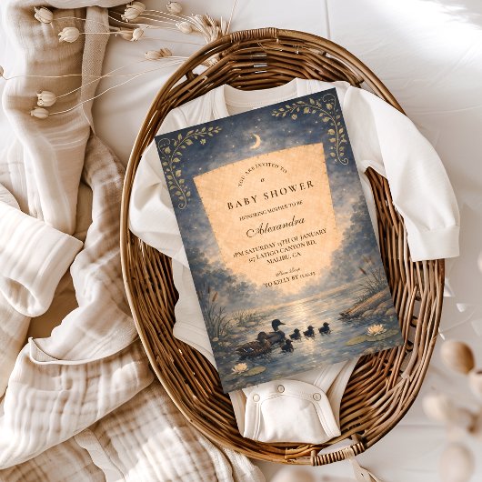 Invitation Storybook Duck Baby Shower