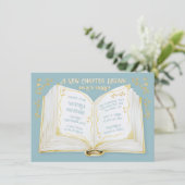 Invitation Storybook Fairytale Nouveau Chapitre Bébé Garçon D (Debout devant)