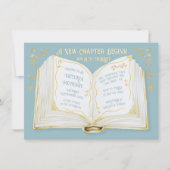 Invitation Storybook Fairytale Nouveau Chapitre Bébé Garçon D (Devant)