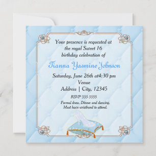 Invitation Storybook Fairytale Princess Elegant Wedding Party