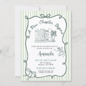 Invitation Storybook Green Baby Shower (Devant)