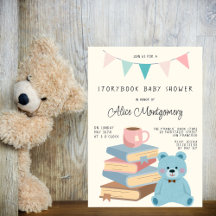 Storybook Library Themed Baby Girl Shower 