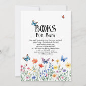 Invitation Storybook New Chapter Baby shower Fleur sauvage (Dos)