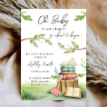 Invitation Storybook New Chapter Book Books Baby shower<br><div class="desc">← Un livre d'histoire d'aquarelle sur le thème invitation! Les belles couleurs pastel s'accordent à n'importe quel style de fête ! Conçu pour correspondre à notre collection de thèmes Storybook. ► PERSONNALISEZ facilement ce design avec vos détails via le bouton "PERSONNALISER" ! ← Si vous avez besoin de coordonner les...</div>