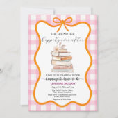 Invitation Storybook 'New Chapter' QR Code Bridal Shower (Devant)