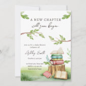 Invitation Storybook Nouveau chapitre va bientôt commencer Ba (Devant)