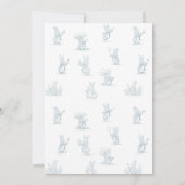 Invitation Storybook Petit Lapin Baby shower Peter (Dos)