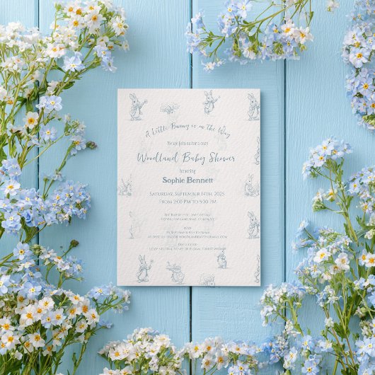 Invitation Storybook Petit Lapin Baby shower Peter