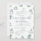 Invitation Storybook Petite souris Anniversaire (Devant)