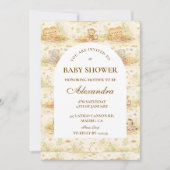 Invitation Storybook Safari Animals Baby Shower (Devant)