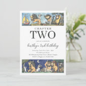 Invitation Storybook Wild Things Birthday Chapter Theme (Debout devant)
