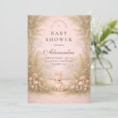 Invitation Storybook Woodland Animals Baby Shower (Debout devant)