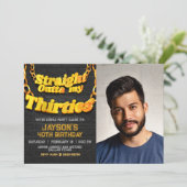 Invitation Straight Outta de mes Trente ans (Debout devant)